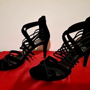 Black Suede Impo Stilettos